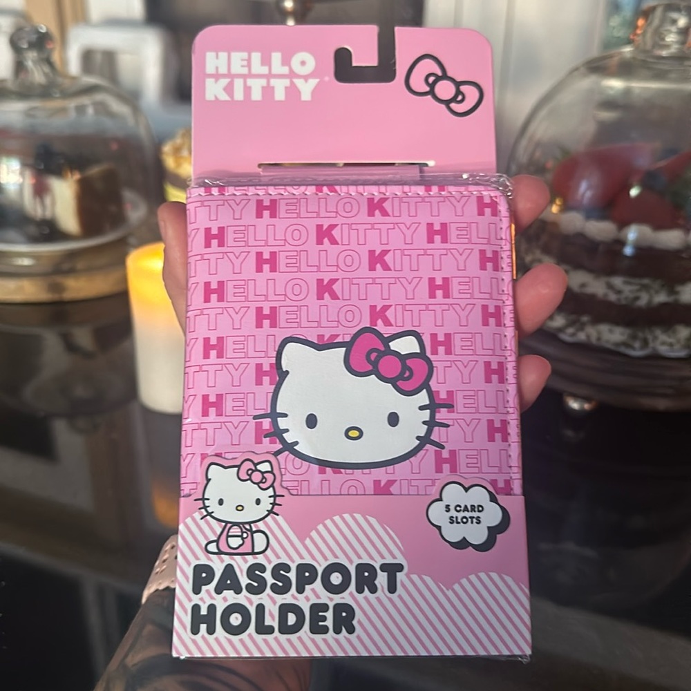 Pink Hello Kitty passport holder NEW in packaging